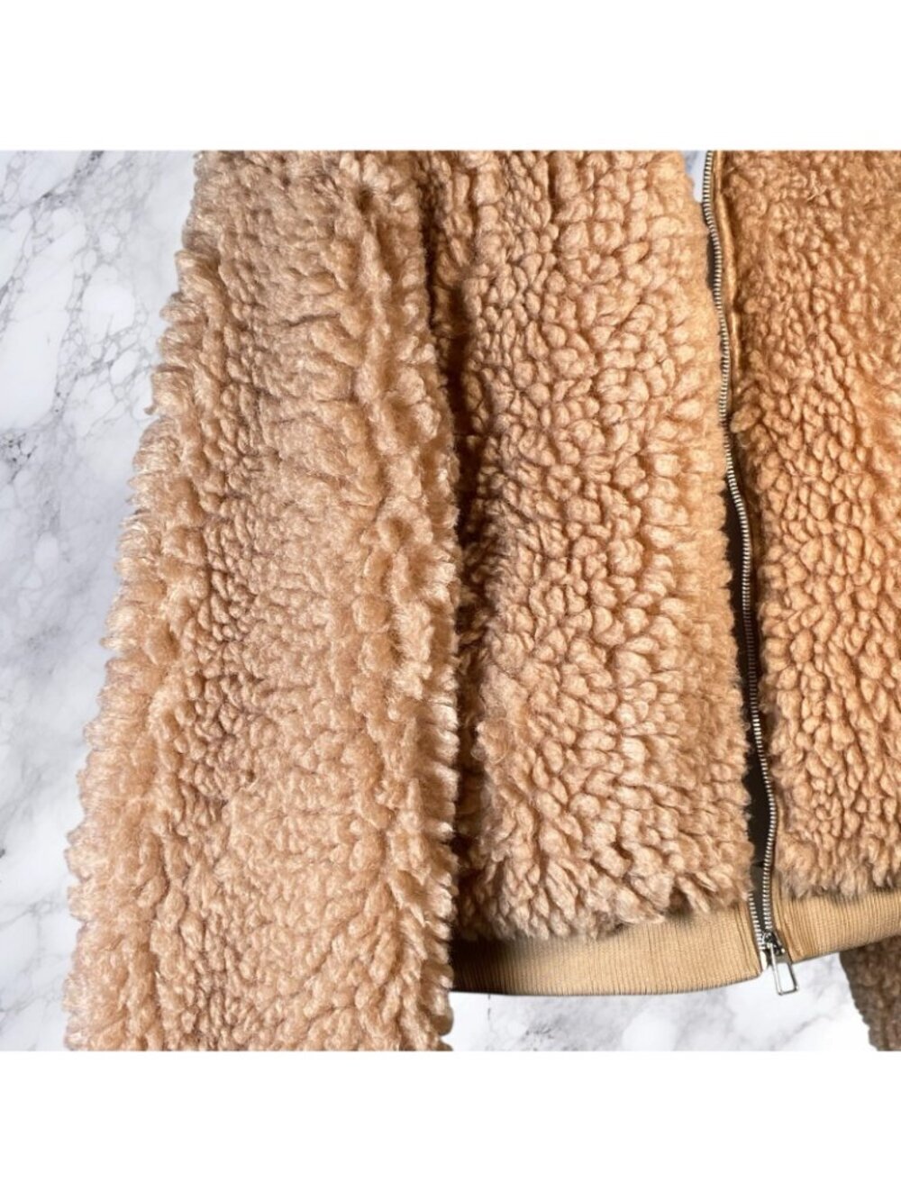 MORE TO COME Indira Teddy Jacket - Camel - Picture 8 of 12